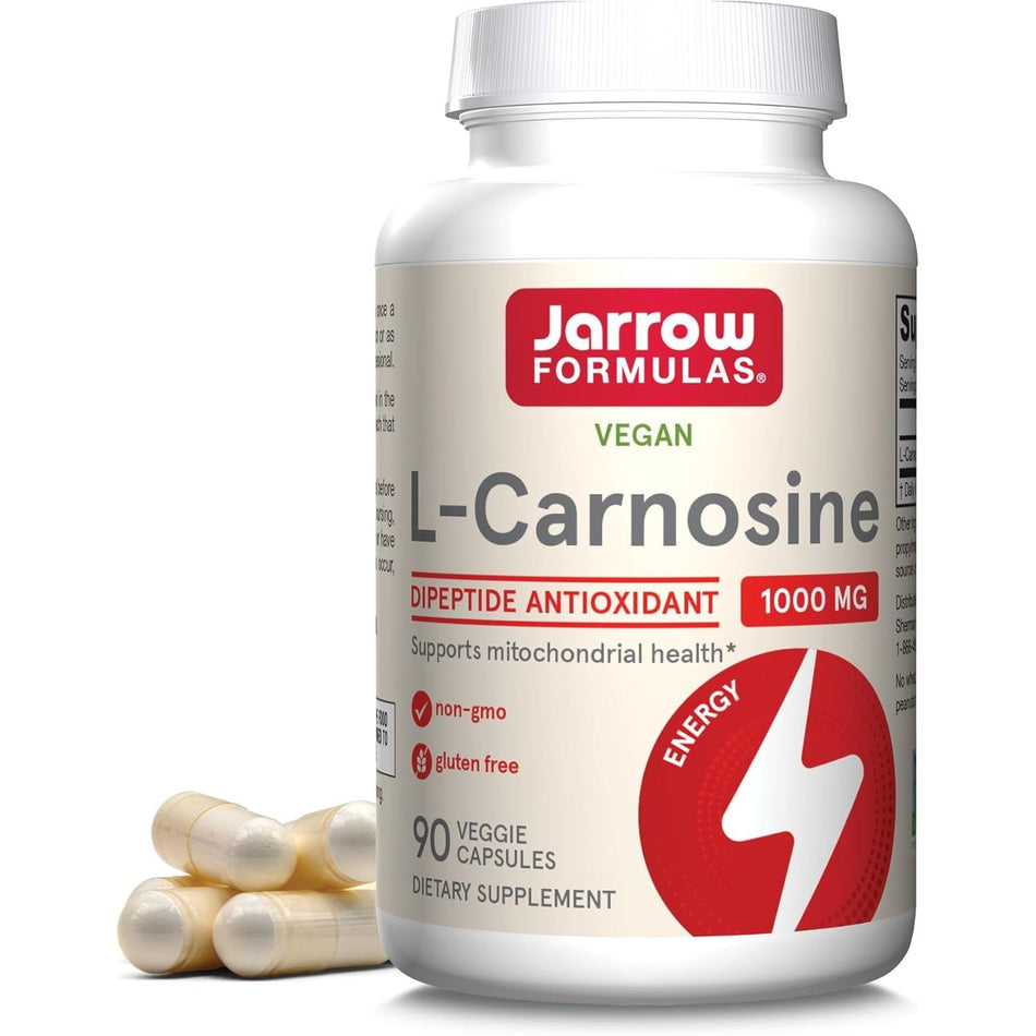L - Carnosina - Antioxidant pentru Protectie Glicatie - Jarrow Formulas - 90 capsule - Protein4Life