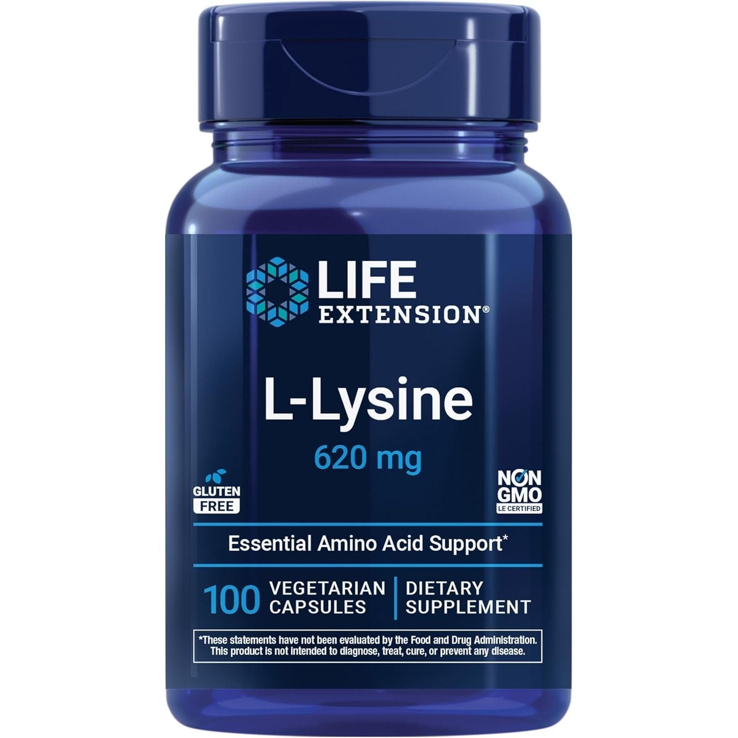 L - Lysine - Life Extension - 620 mg - 100 capsule - Protein4Life