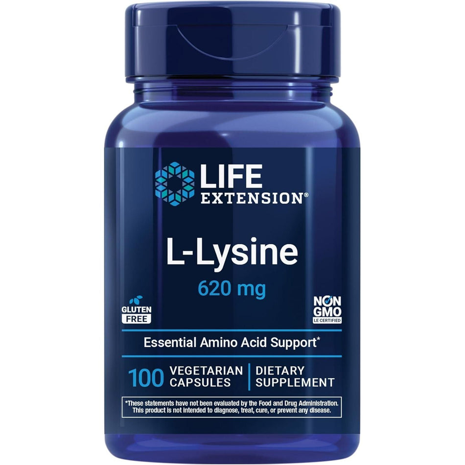 L - Lysine - Life Extension - 620 mg - 100 capsule - Protein4Life