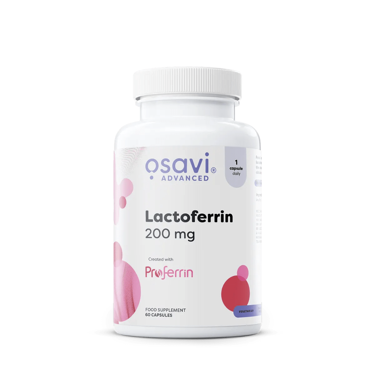 Lactoferina - Sprijin pentru Imunitate - Osavi - 200 mg - 60 capsule - Protein4Life