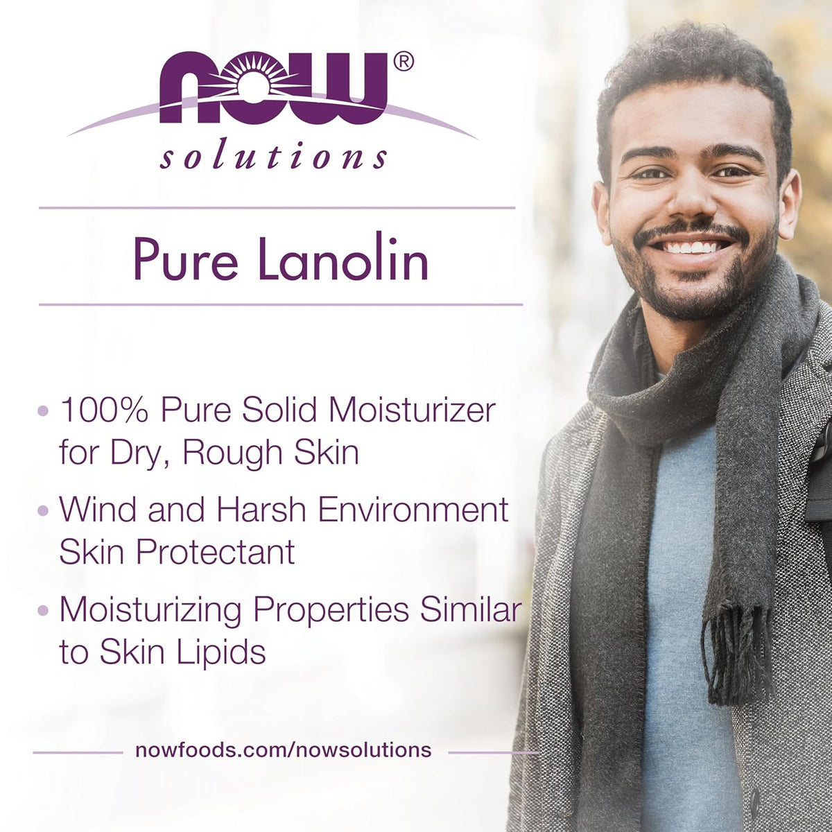 Lanolina 100% Pura - Crema Naturala pentru Sani si Piele - Now Foods - 198 grame - Protein4Life