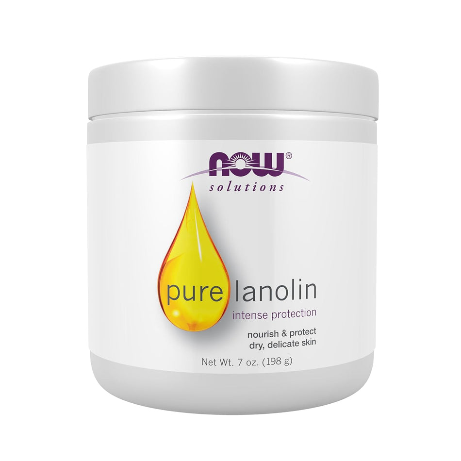 Lanolina 100% Pura - Crema Naturala pentru Sani si Piele - Now Foods - 198 grame - Protein4Life