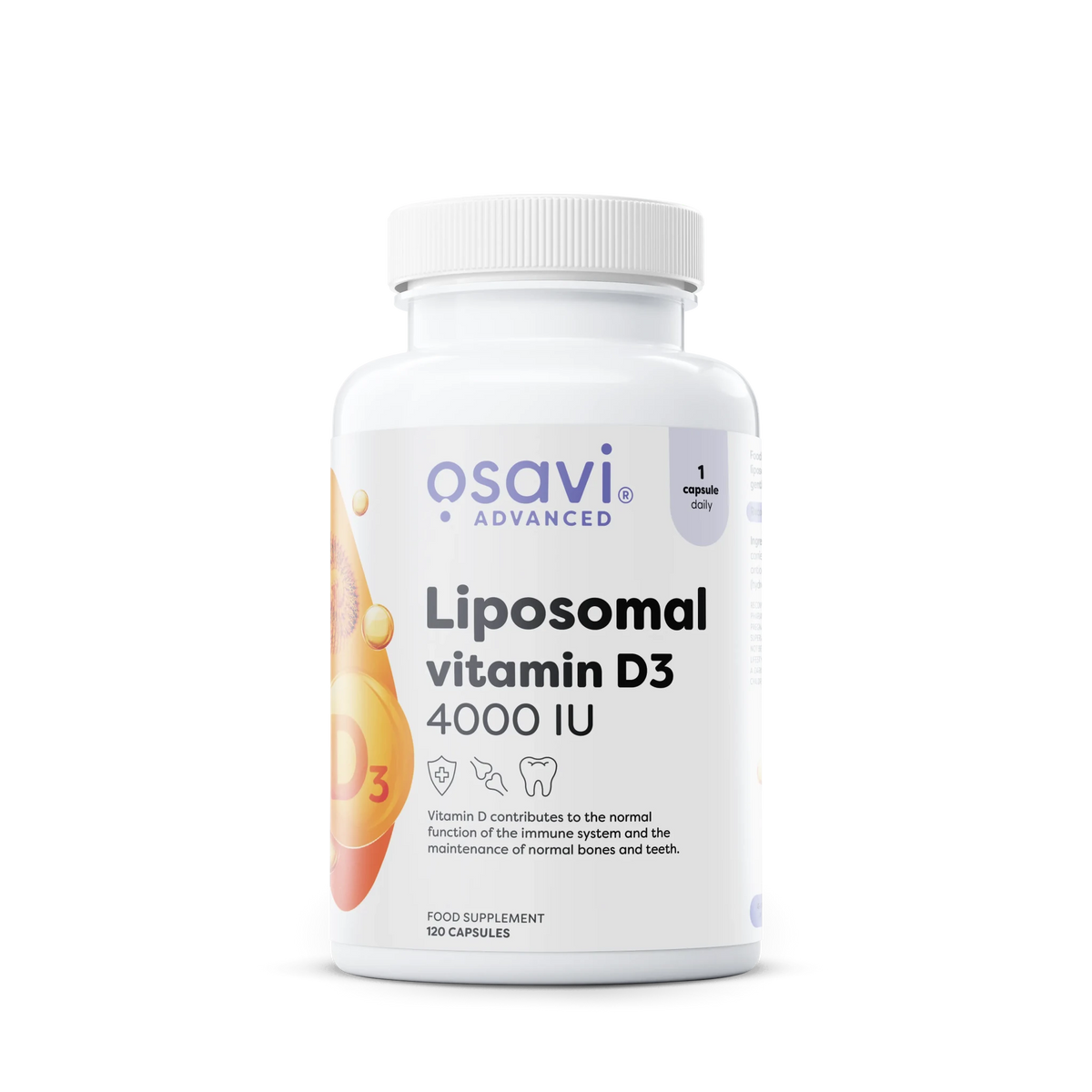 Liposomal Vitamin D3 - Osavi - 4000 UI - 120 capsule - Protein4Life