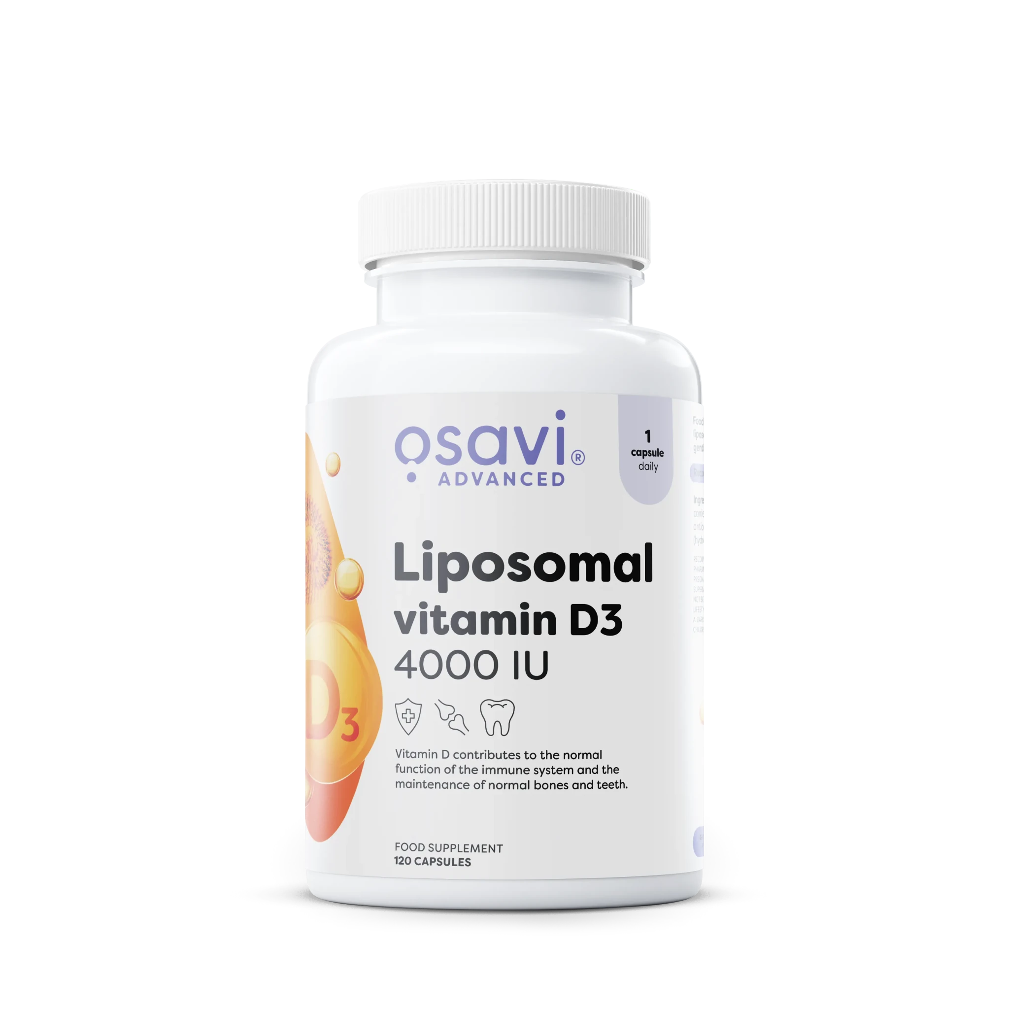 Liposomal Vitamin D3 - Osavi - 4000 UI - 120 capsule - Protein4Life