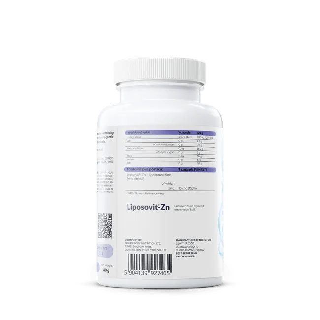Liposomal Zinc - Osavi - 15mg - 120 capsule - Protein4Life