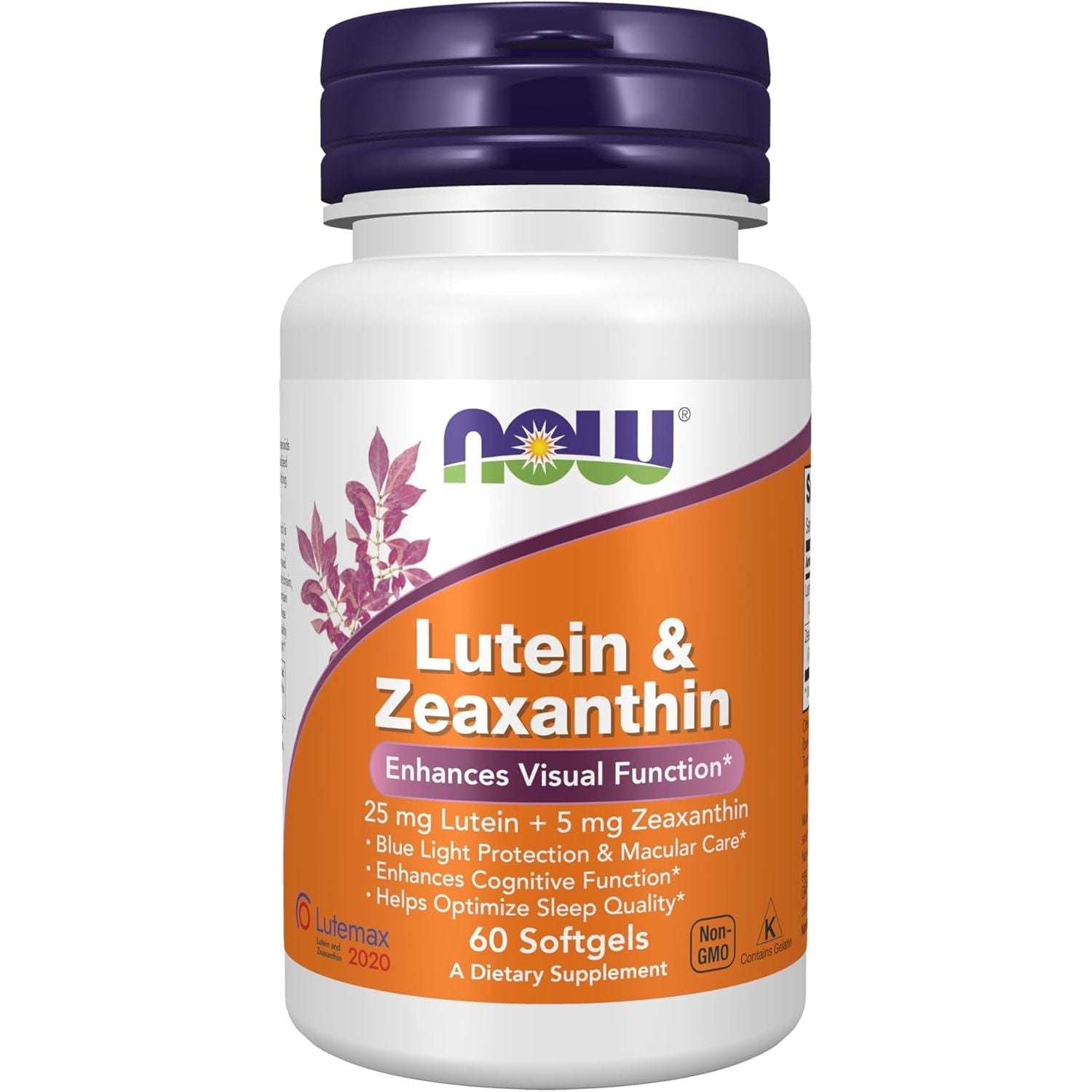 Luteina si Zeaxantina - Protectie Oculara Impotriva Luminii Albastre - Now Foods - 60 capsule - Protein4Life