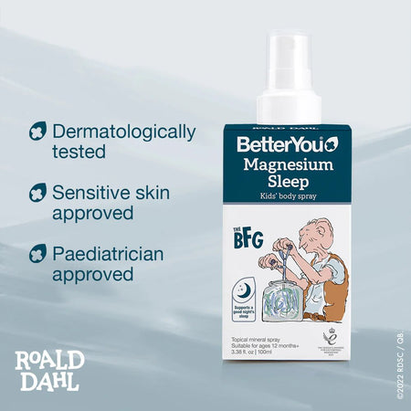 Magnesium Sleep Kids Spray cu Magneziu pentru Somn si Relaxare la Copii - BetterYou - 100 ml - Protein4Life