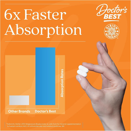 Magneziu Bisglicinat - Doctor's Best - 100 mg - Protein4Life