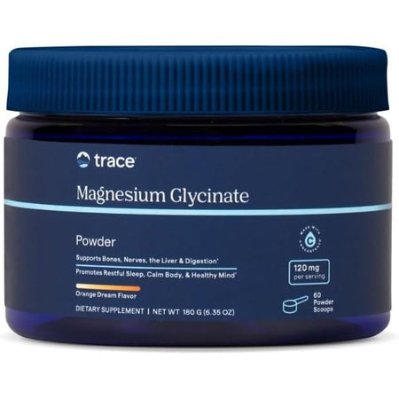 Magneziu Glicinat Pudra pentru Relaxare si Sistem Nervos - Trace Minerals - 180 grame - Protein4Life