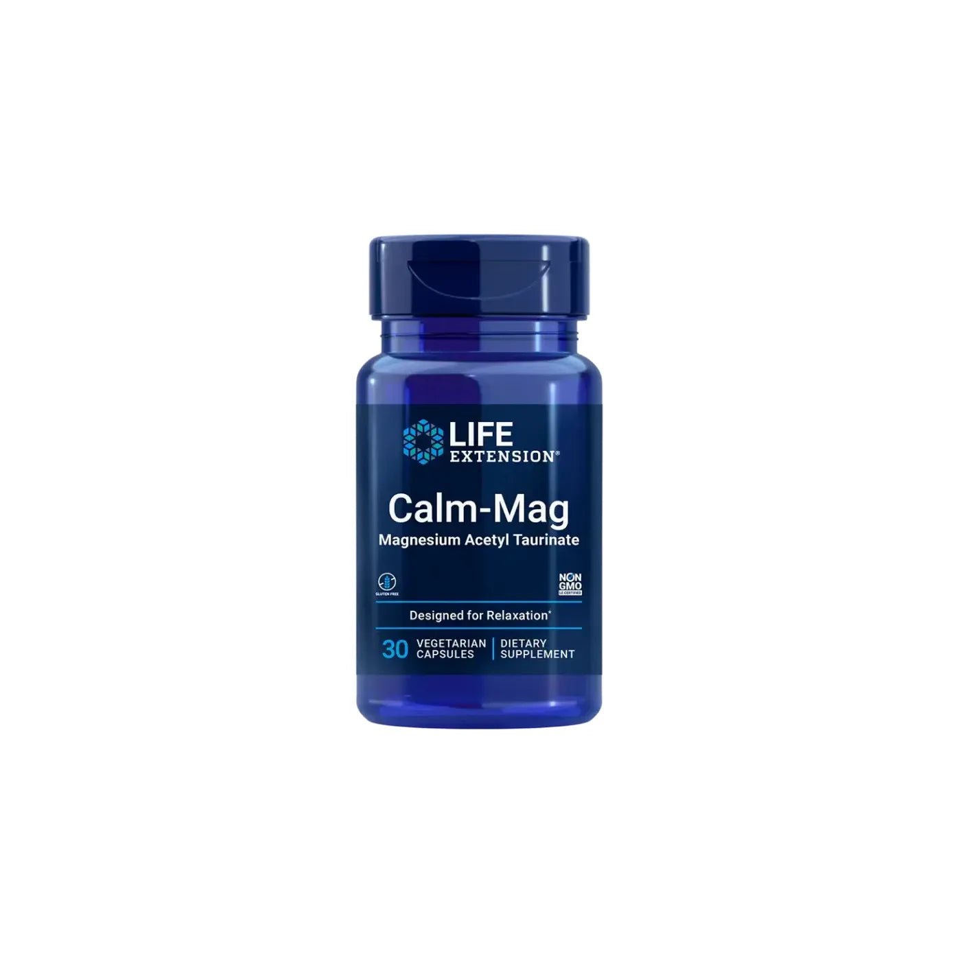 Magneziu Taurat Calm-Mag pentru Relaxare, Echilibru Nervos si Sanatate Cardiovasculara - Life Extension 30 capsule vegetale - Protein4Life