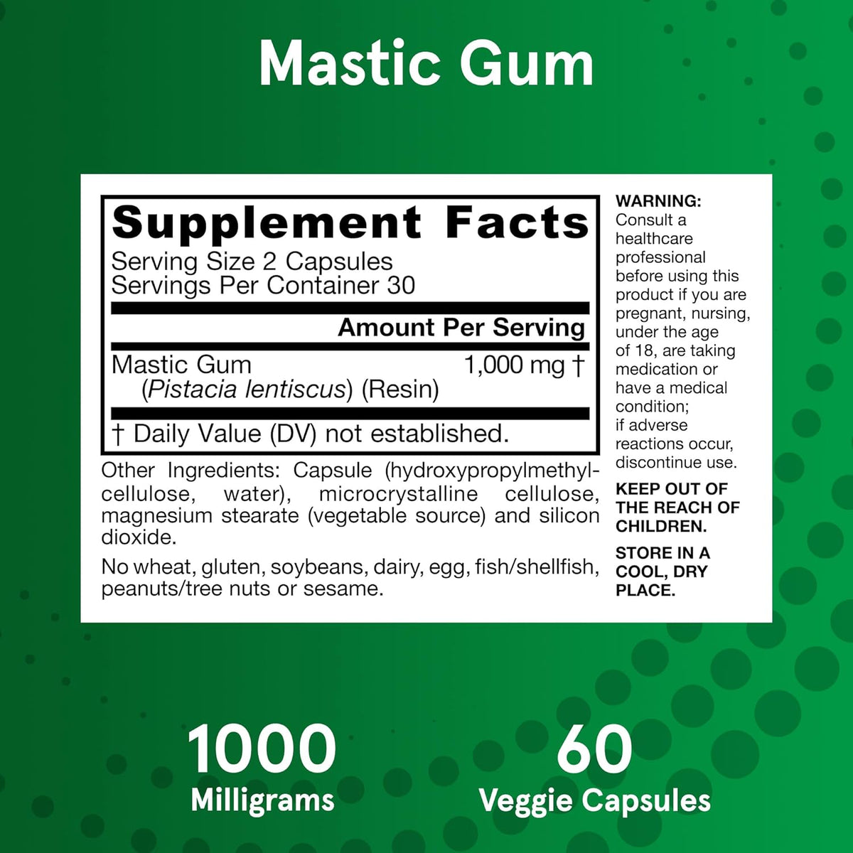 Mastic Gum pentru Suport Gastrointestinal – Jarrow Formulas - Protein4Life