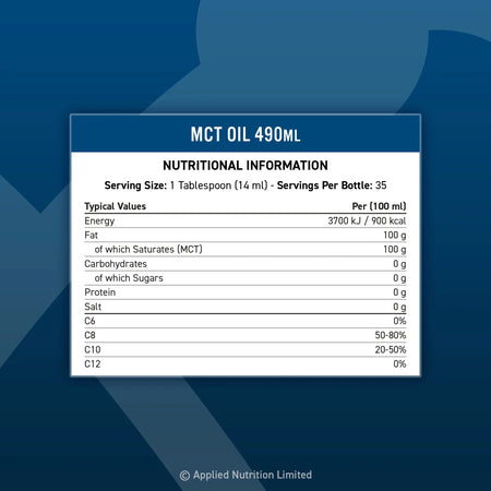 MCT Oil | Applied Nutrition | 490 ml - Protein4Life