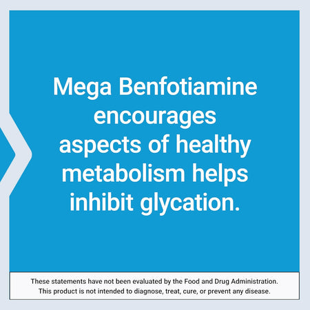 Mega Benfotiamina pentru Sistem Nervos si Metabolismul Glucozei – Life Extension - 250 mg, 120 capsule - Protein4Life