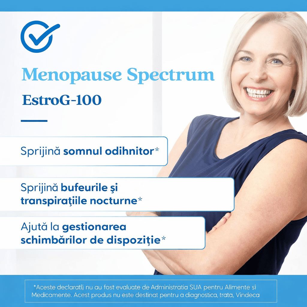 Menopause Spectrum - Complex pentru Menopauza, Suport Hormonal si Reducerea Bufeurilor - Doctor's Best - 30 capsule - Protein4Life