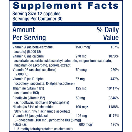 Multivitamine Life Extension Mix cu Vitamine, Minerale si Antioxidanti pentru Sanatatea Intregului Organism - Life Extension - 360 capsule - Protein4Life