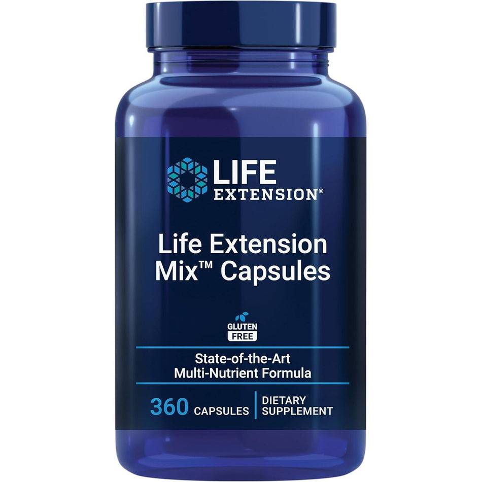 Multivitamine Life Extension Mix cu Vitamine, Minerale si Antioxidanti pentru Sanatatea Intregului Organism - Life Extension - 360 capsule - Protein4Life