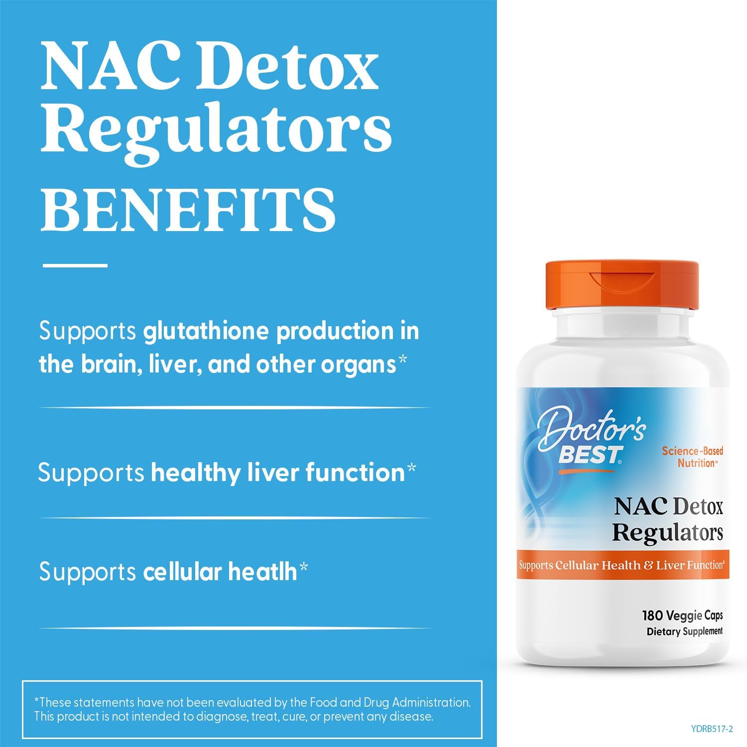 NAC Detox Regulators - Doctor's Best - Protein4Life