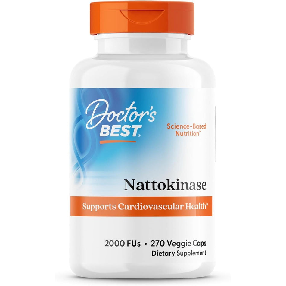 Nattokinaza pentru Circulatie si Sanatatea Inimii – Doctor’s Best - 270 capsule - 2000 FU - Protein4Life