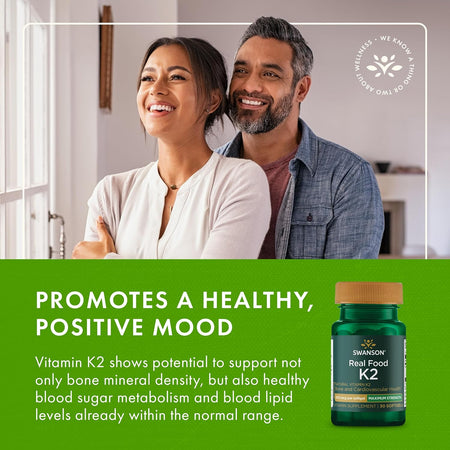 Natural Vitamin K2 - Swanson - 30 capsule - 200 mcg - Protein4Life