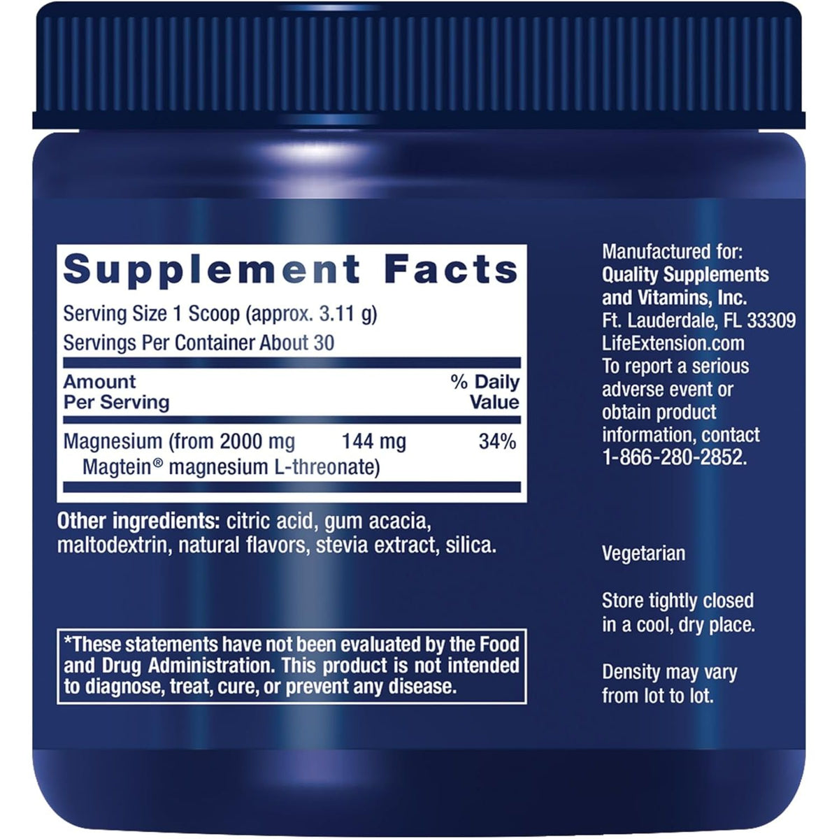 Neuro-Mag Magtein Magneziu L-Treonat pentru Memorie si Claritate Mentala - Life Extension - Protein4Life