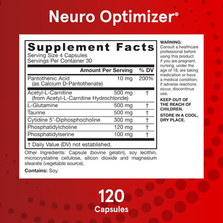 Neuro Optimizer 120 capsule - Jarrow Formulas - Protein4Life