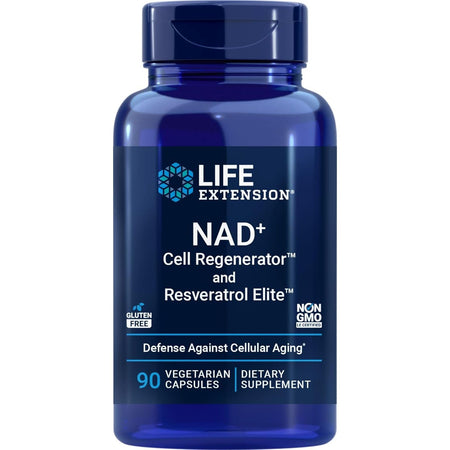 NMN NAD+ Cell Regenerator cu Resveratrol Elite pentru Energie Celulara si Protectie Celulara - Life Extension 30 capsule - Protein4Life