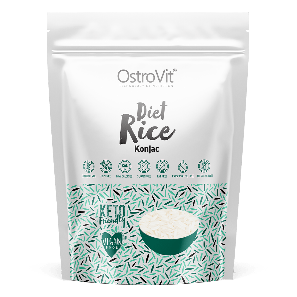 Orez Konjac Diet Rice pentru Dieta Keto si Managementul Greutatii - OstroVit - 400 grame - Protein4Life