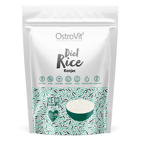 Orez Konjac Diet Rice pentru Dieta Keto si Managementul Greutatii - OstroVit - 400 grame - Protein4Life
