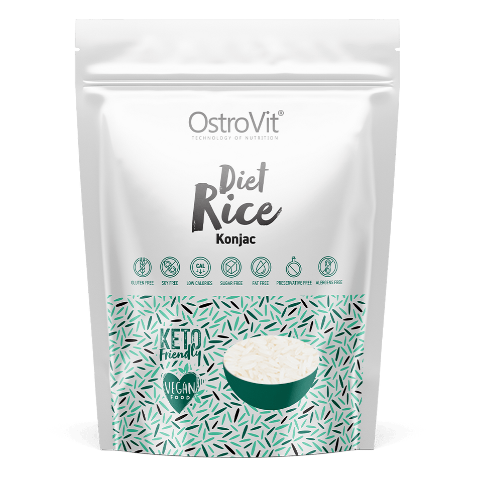 Orez Konjac Diet Rice pentru Dieta Keto si Managementul Greutatii - OstroVit - 400 grame - Protein4Life