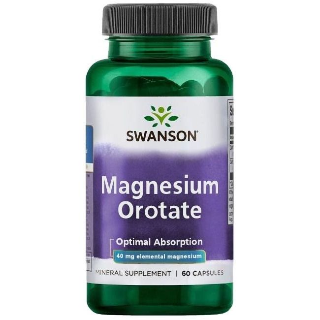 Orotat de Magneziu Swanson - 40 mg, 60 capsule - Protein4Life