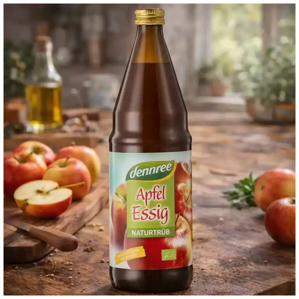 Otet de Mere BIO Nefiltrat si Nepasteurizat - Dennree - 750ml - Protein4Life