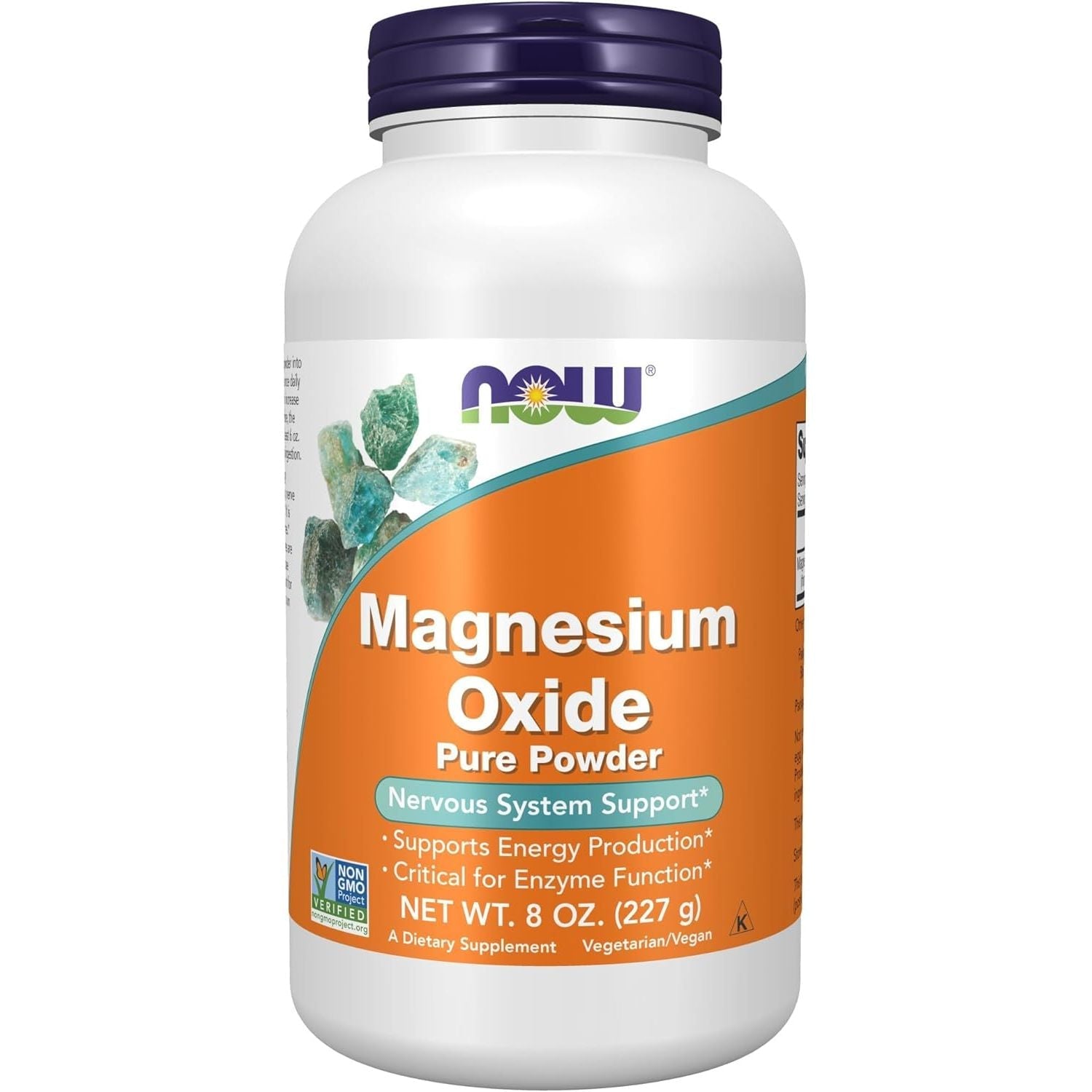 Oxid de Magneziu Pudra pentru Constipatie si Tranzit Intestinal - NOW Foods - 227 grame - Protein4Life