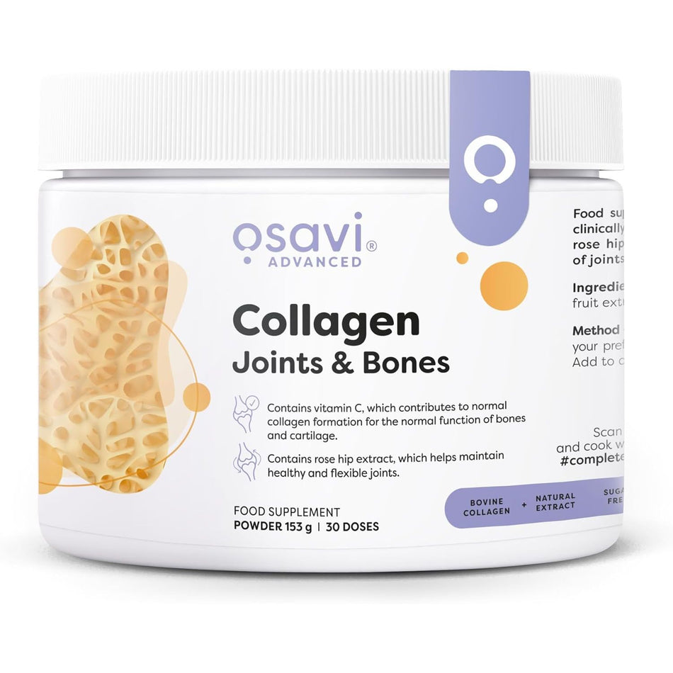 Peptide de Colagen cu Vitamina C pentru Articulatii, Oase si Mobilitate - Osavi - 153 grame - Protein4Life