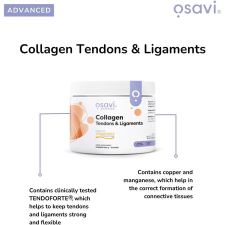 Peptide de Colagen TendoForte pentru Tendoane si Ligamente - Osavi - 150 grame - Protein4Life