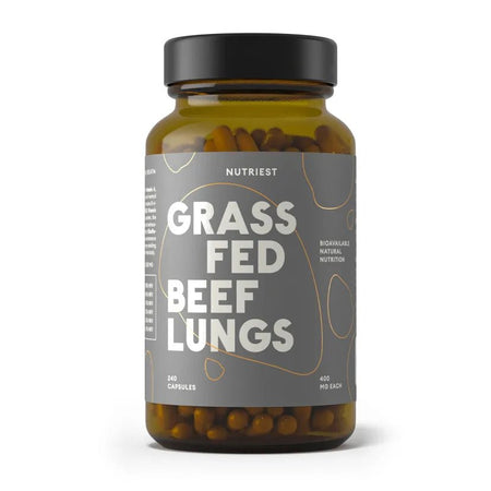 Plamani Liofilizati de Vita Grass Fed - Nutriest - 240 capsule - Protein4Life