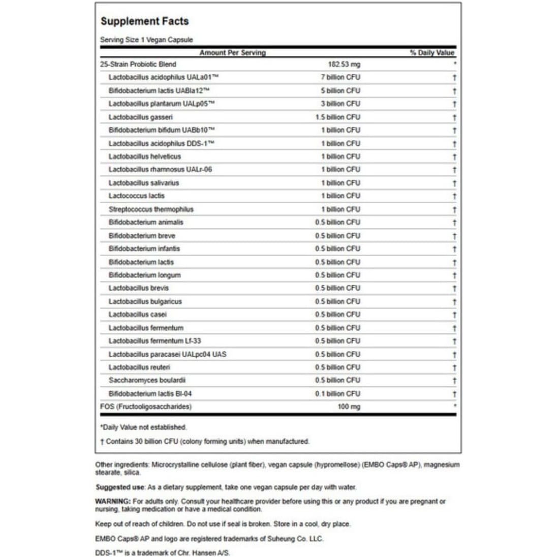 Probiotic Epic Pro - 25 Tulpini Bacteriene - 30 miliarde CFU - Swanson - 30 capsule - Protein4Life