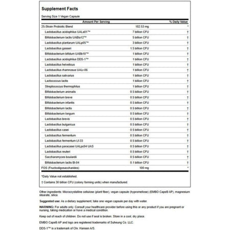 Probiotic Epic Pro - 25 Tulpini Bacteriene - 30 miliarde CFU - Swanson - 30 capsule - Protein4Life
