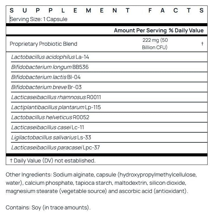 Probiotic JarroDophilus - Ultra Gut Rescue - Jarrow Formulas - 50 miliarde CFU - 60 capsule - Protein4Life