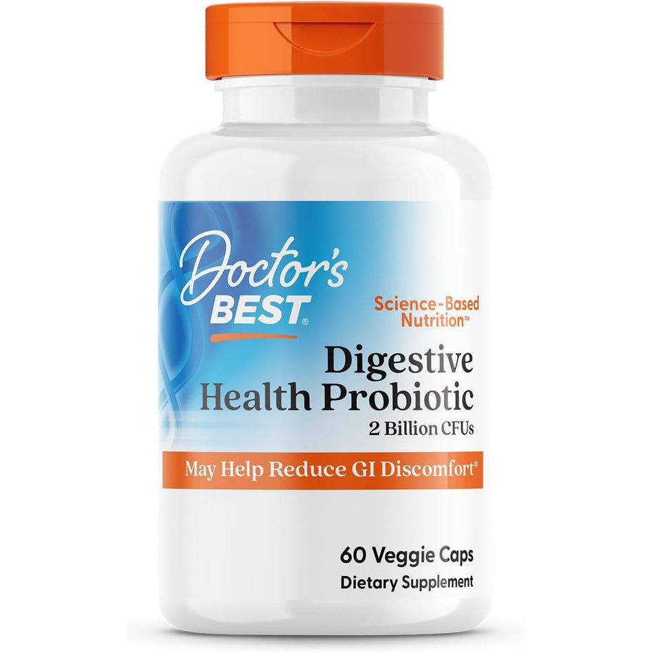 Probiotic pentru Digestie si Flora Intestinala cu LactoSpore 2 Miliarde CFU - Doctor's Best - 60 Capsule - Protein4Life