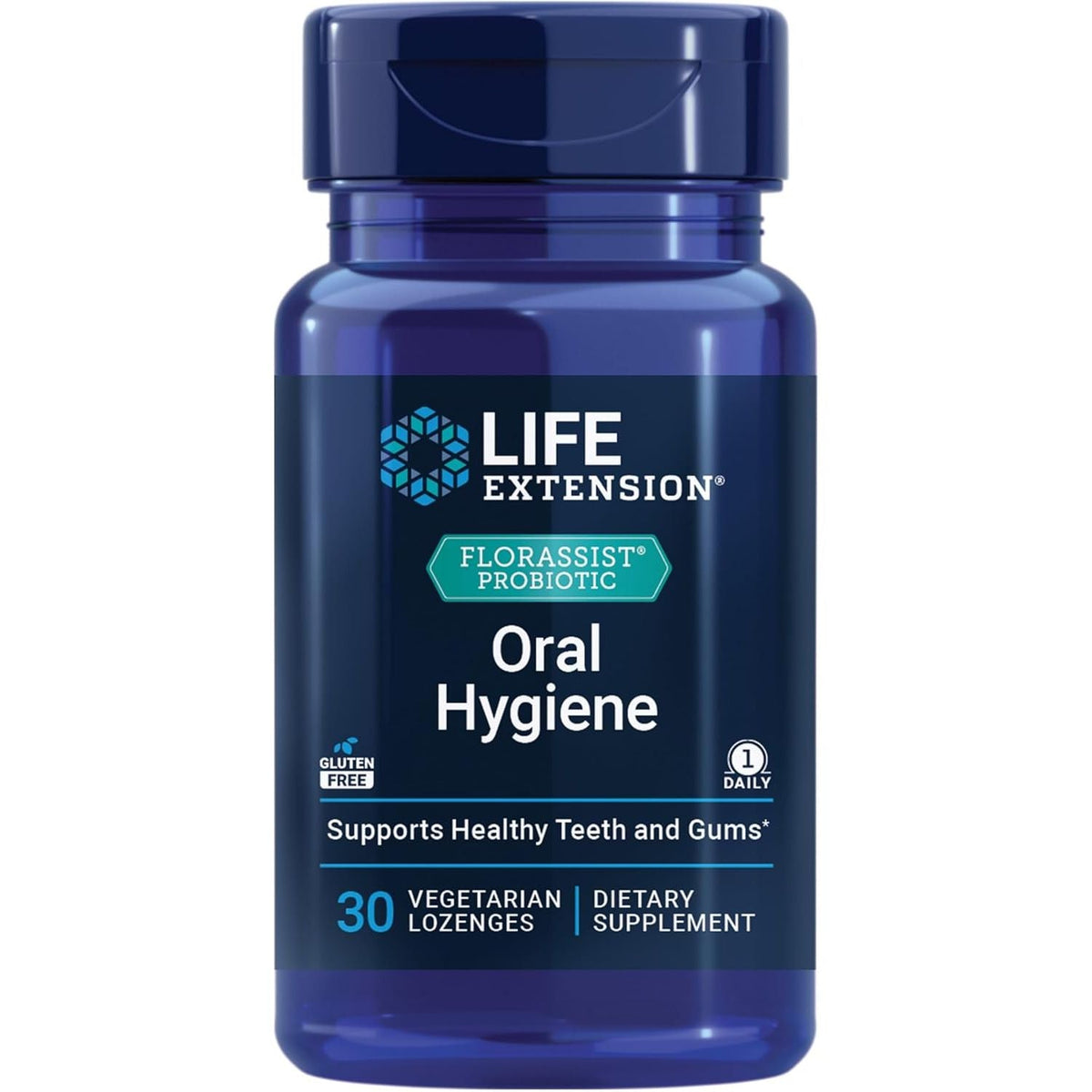Probiotic pentru Igiena Orala, Florassist Oral Hygiene - Life Extension - 30 tablete - Protein4Life