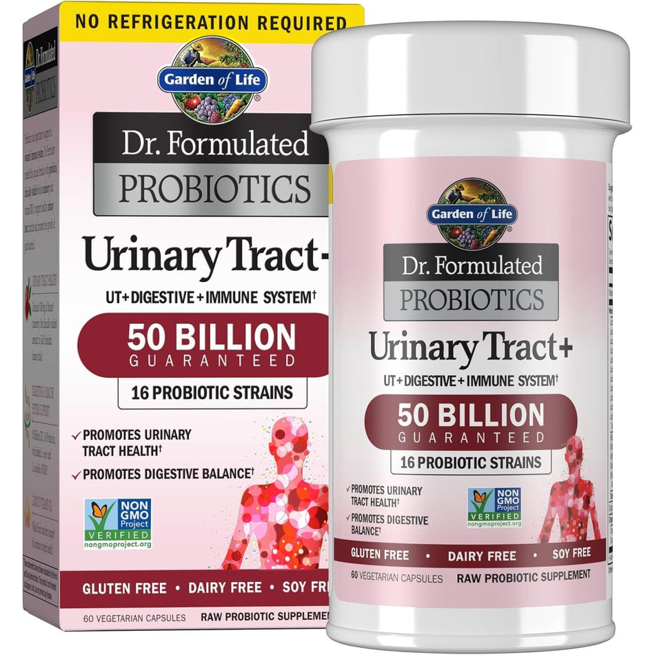 Probiotic pentru Sanatatea Tractului Urinar - Dr. Formulated Probiotics Urinary Tract+ - Garden of Life - 60 capsule - Protein4Life