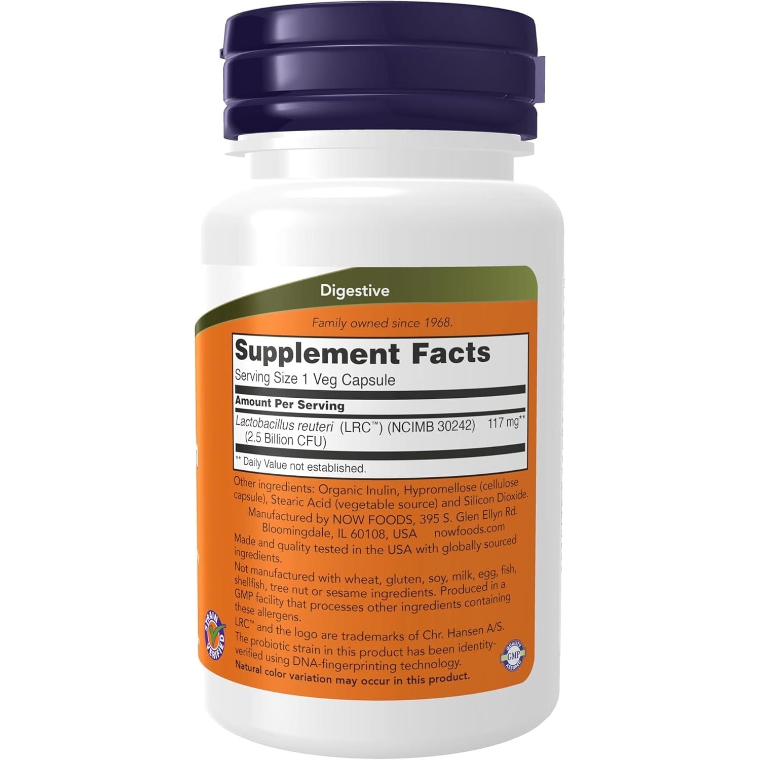 Probiotic Reuteri pentru Sanatatea Inimii si Colesterol - Clinical Heart Health - NOW Foods - 60 capsule - Protein4Life