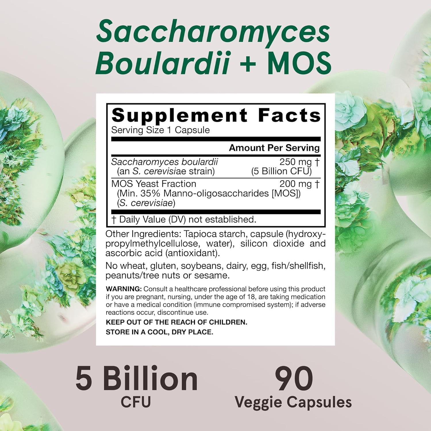 Probiotic Saccharomyces Boulardii + MOS - Jarrow Formulas - Protein4Life