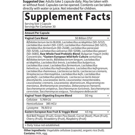 Probiotice Flora Vaginala - Raw Probiotics Vaginal Care - Garden of Life - Protein4Life