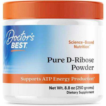 Pure D - Ribose Powder pentru Energie Celulara si Sustinerea ATP - Bioenergy Ribose - Doctor's Best - 250 grame - Protein4Life
