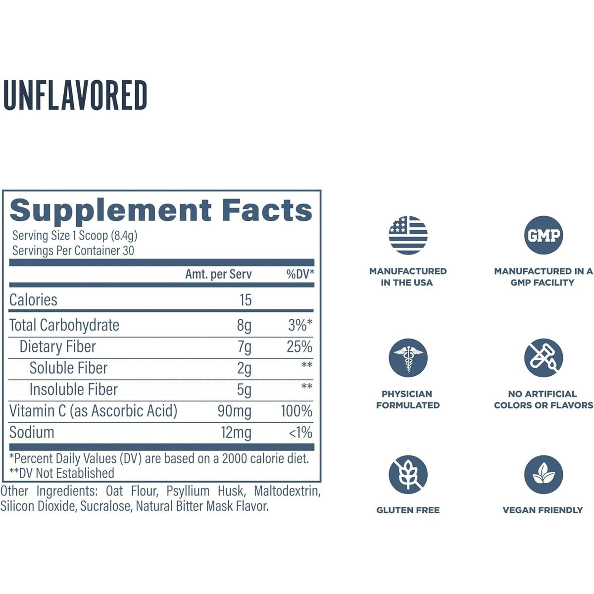 Revive Fiber - Unflavored - Revive - 252 grame - Protein4Life