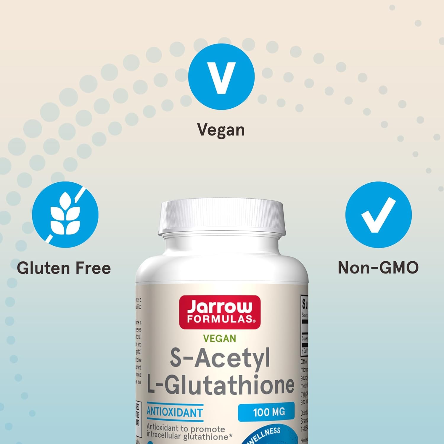 S - Acetyl L - Glutathione - Jarrow Formulas - 100 mg - 60 capsule - Protein4Life