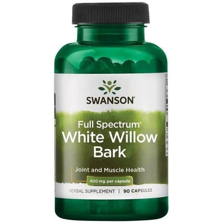 Salcie Alba, Full Spectrum White Willow Bark, 400mg, 90 caps, Swanson - Protein4Life