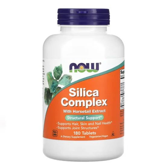 Silica Complex with Horsetail Extract - 180 tablets - NOW Foods - Protein4Life