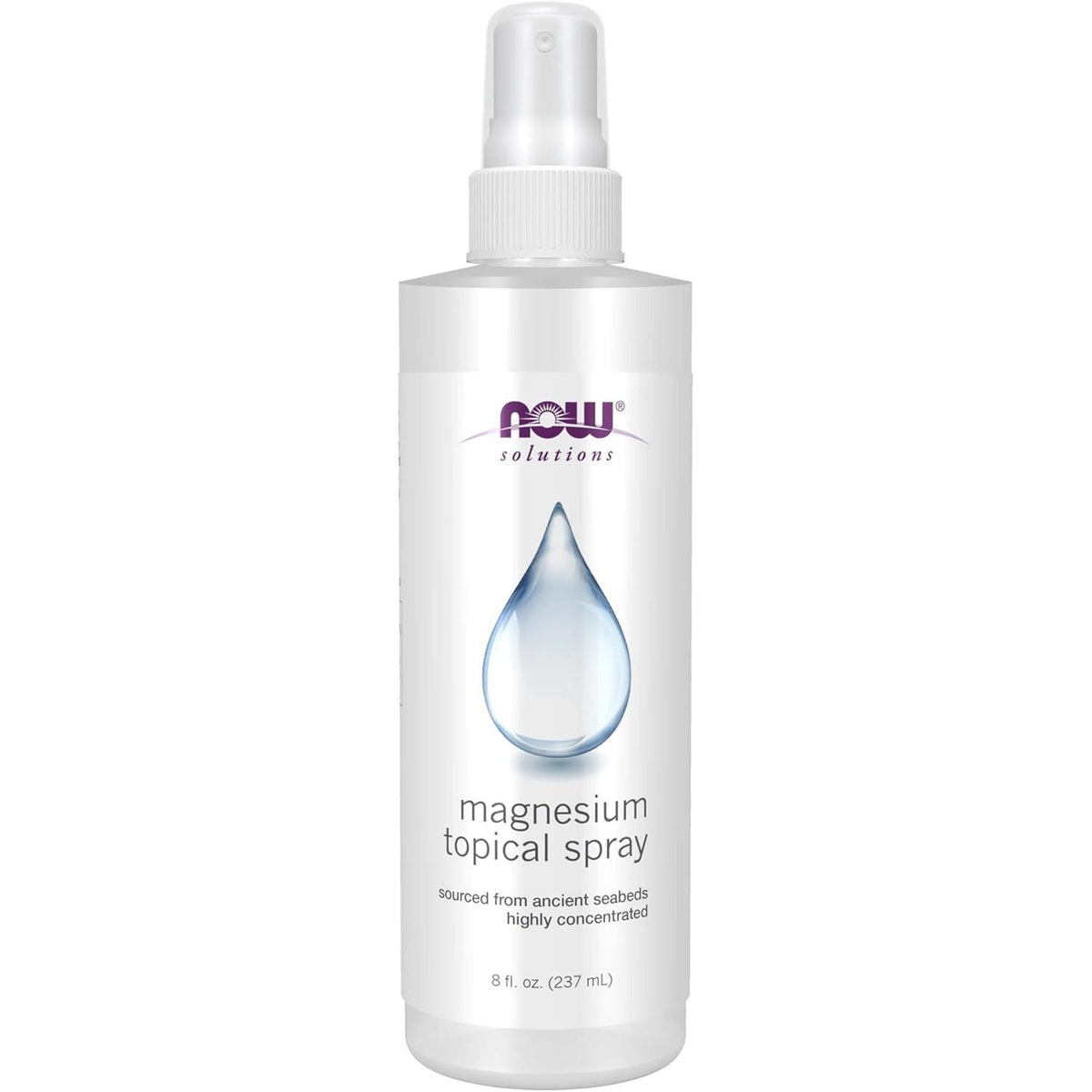Spray cu Magneziu Antic Zechstein Seabed pentru Muschi, Relaxare si Recuperare - NOW Foods 237 ml - Protein4Life
